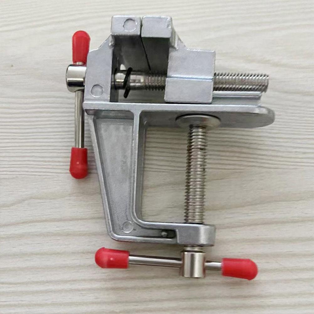 3.5 " aluminiumklämbordsskruvstycke för smyckestillverkning klockreparation gör-det-själv träbearbetning platt mun bordstång verktyg