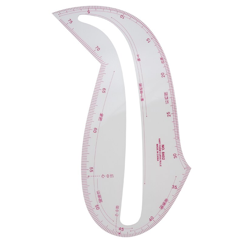 6404/8402/8511 DIY Sewing Sleeve Curve Patchwork Ruler Tailor Tailor Transparent Drawing Template Clothing Cutting Pattern Ruler
