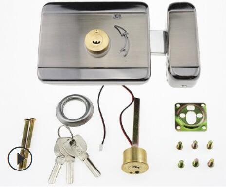 Intelligent silent lock mute electric motor electronic lock for access control: Gold