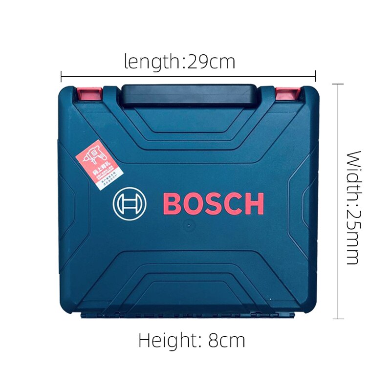 Original Bosch hand drill tool box household multifunctional hardware storage box box box plastic suitcase: 29CMx25CMx8CM