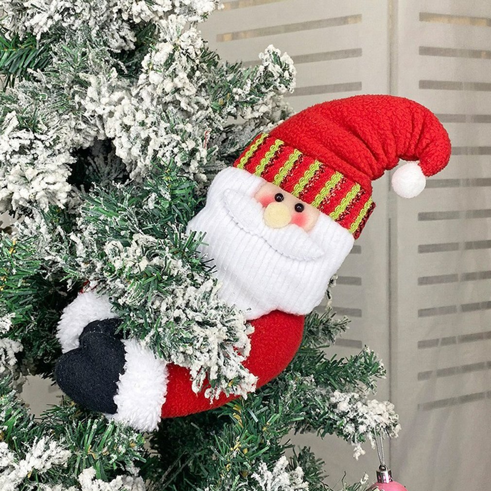 Kerst gordijn gesp cartoon pop decoratie hotel restaurant decoratie poppen gesp raamhanger