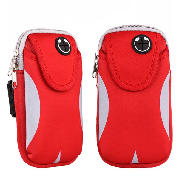 Sport Armband Phone Bag Cover Hardlopen Gym Arm Band Case Op De Voor Huawei Iphone 7 8 Plus X Xs samsung Waterdichte Sporttas: Red