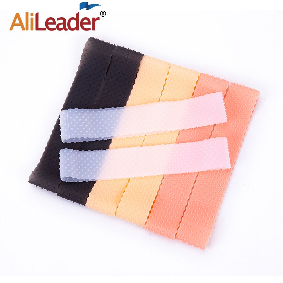 Alileader Silicone bande pour perruque gris rose blanc perruque Silicone bande pour l'usure perruques Transparent Silicone perruque bandeau