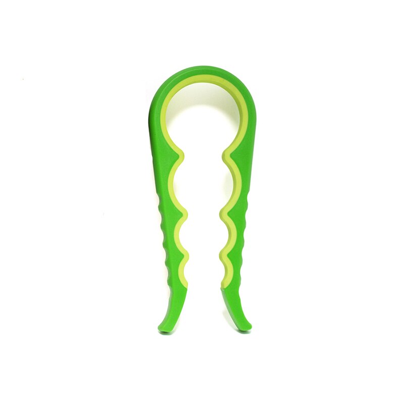 4 in 1 kalebasvormige deksel potopener schroefdop pot blikopener handmatige antislip draaidop flesopener keukengadget: Default Title