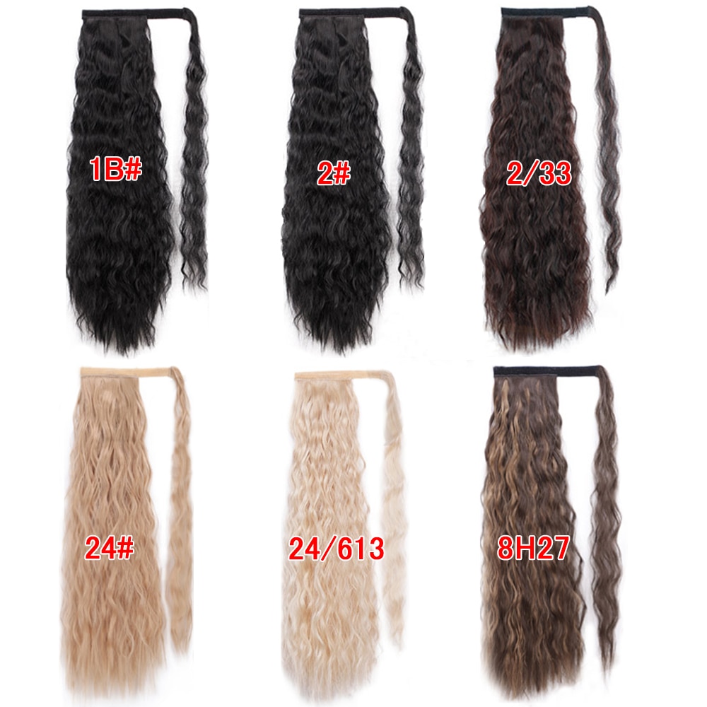 Kinky curly hestehale extensions syntetiske hair extensions del cabello hestehale hair extensions hårstykker