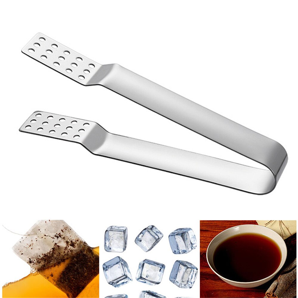 Bolsa de té con abrazadera de acero inoxidable, extrusora de bolsas de té, utensilios domésticos de cocina, utensilios para el té duraderos