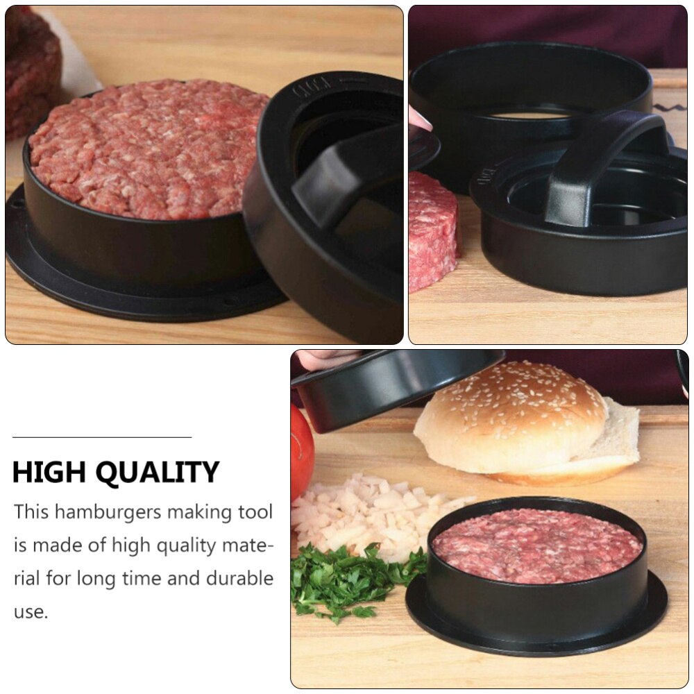 2 juegos de hamburguesas herramienta de fabricación prácticos y útiles prensadores de carne para interior