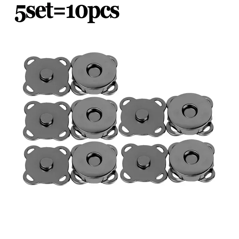 1/10 zestawów zapięcia zatrzaski montażowe magnetycznych guziki torebka torebka portfel torby rzemieślnicze części Mini adsorpcyjna klamra 14/18mm sprzedaż hurtowa: S / Czerwony