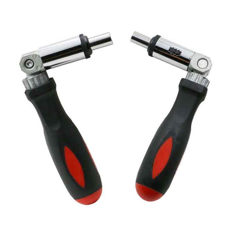 Duurzaam 0-180 Graden Ratelschroevendraaier Opvouwbare 1/4 Hex Interface Lock Demonteren Schroevendraaier