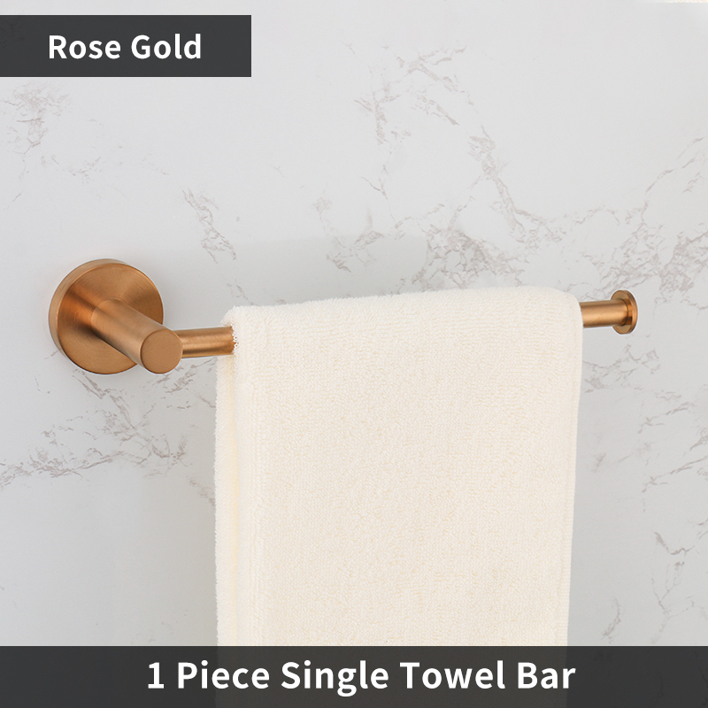 Badkamerbeslag 304 roestvrij staal roségoud handdoekenrek toiletrolhouder zeephouder handdoekstang toiletaccessoires: Paars