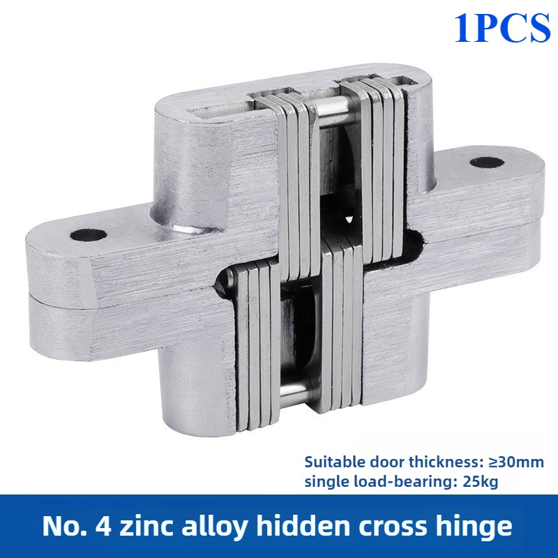 1/2PCS Hidden Gate Hinge Invisible Hinges Concealed Barrel Wooden Box 180 Degree Folding Heavy Duty Built-in Door Hinge: Bronze