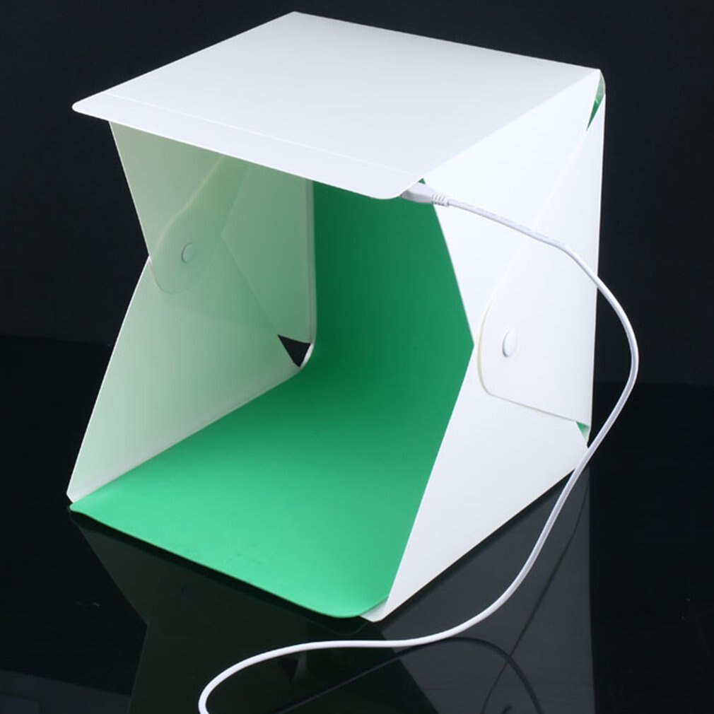 20 cm bærbar mini sammenklappelig lysboks fotograferingsstudio softbox led lysrum soft box kamera foto baggrund kasse lys telt kit