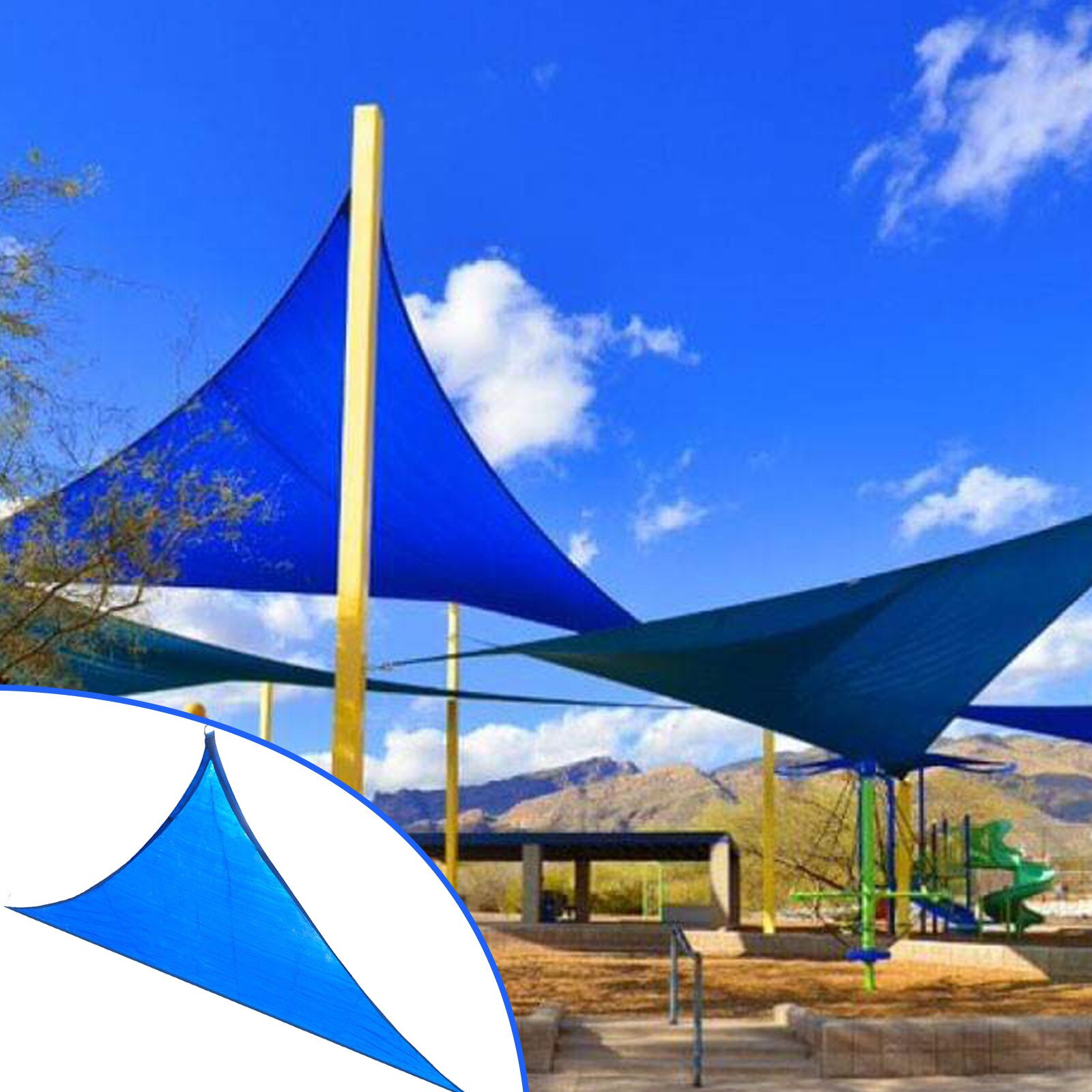 40# Sun Shade Sail Canopy For 98%uv Block Sun Shelter Outdoor Facility&activities Backyard Awning Outdoor Patio Garden Backyard