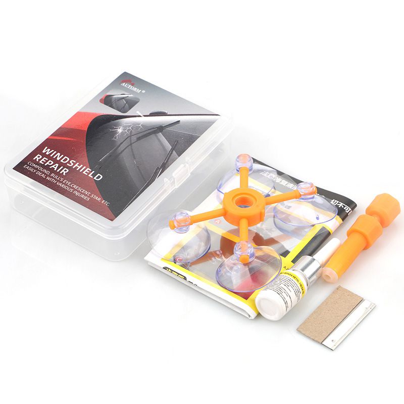 Car Window Screen Polishing Car Styling Car Windshield Repair Kit DIY Auto Window Glass Scratch Crack Restore Repair Tools: B