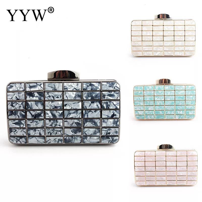 !acryl gemakkelijk bijpassende clutch taskoreaans met ketting met polyester effen meer kleuren voor keuze verkocht per stuk