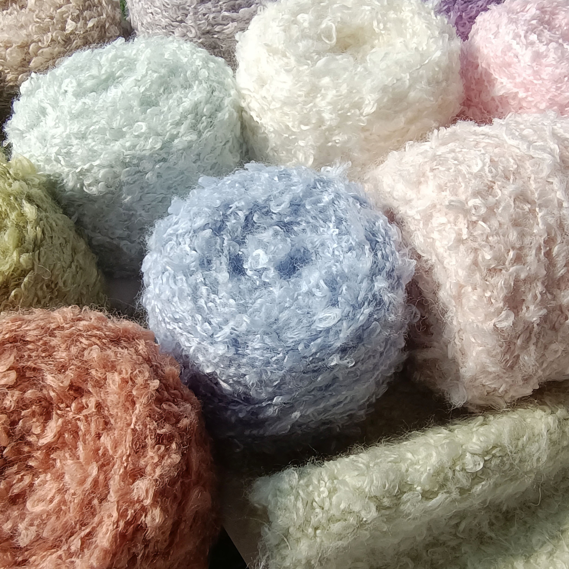 50g Wool Loop Yarn Mohair Yarn Ball Handmade Diy Crochet Doll Scarf Sweater