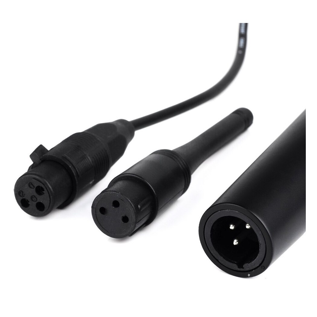 2 in 1 Wired & Wireless Handheld Microphone Wireless & Wired Microphone Receiver Unidirectional Black