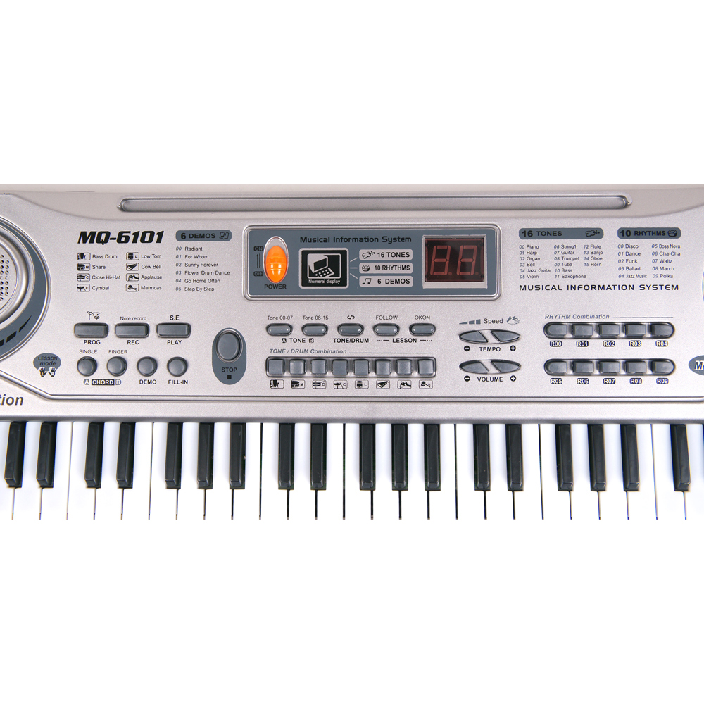 61 Toetsen Elektronische Keyboard Piano Led Muziek Speelgoed Educatief Electone Kerstcadeau Voor Kinderen