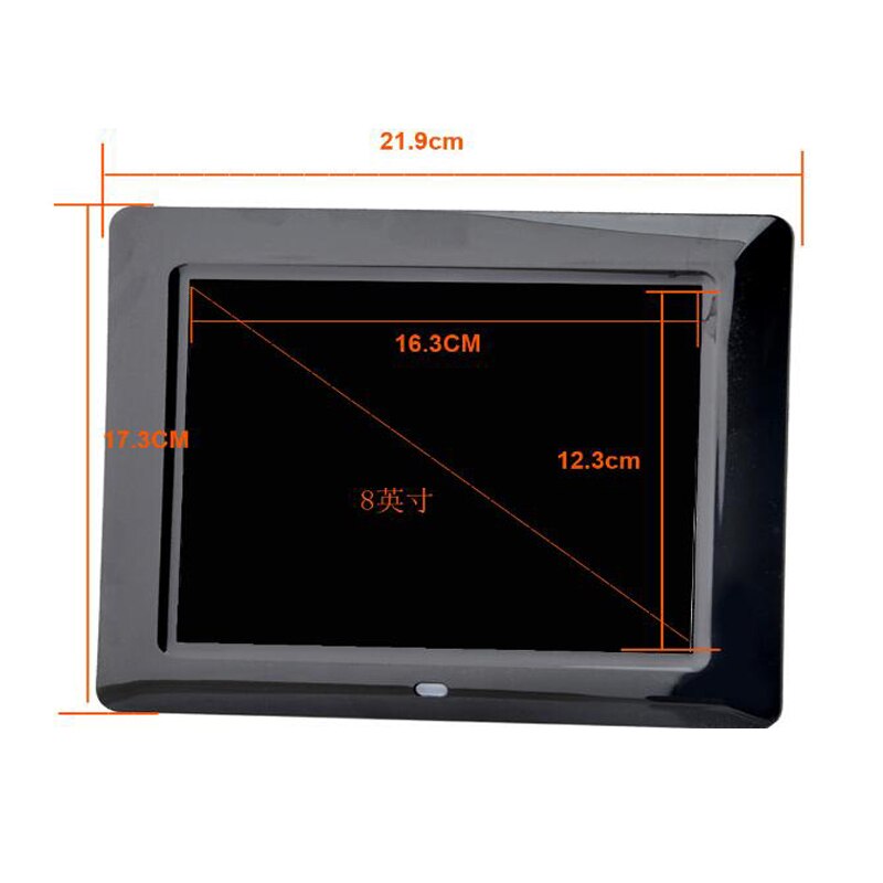 , Neue 8 zoll LCD TFT Multifunktions Bild Digitaler Foto Rahmen mit MP3/MP4 Spieler