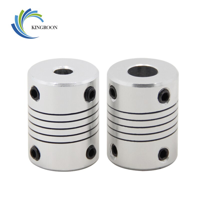 Kingroon 1pc 3d printer 5 x 8 x 25mm flexibele askoppeling stappenmotor flexibele askoppelingen 10 maten 3d printeronderdelen