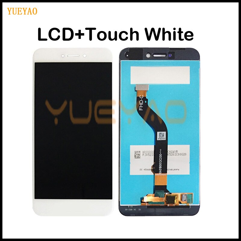 LCD+Frame For HUAWEI P8 Lite Lcd Display Screen Replacement For Huawei P9 Lite LCD SCreen PRA-LA1 PRA-LX1: NoFrame White