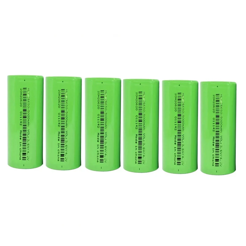 Batería recargable de 3,7 V, 5000mAh, 26650 para linterna, Banco de energía, vehículo eléctrico, baterías originales de iones de litio de: Rosa
