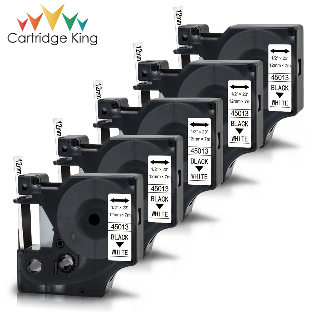 10PK 40913 9mm taśma z etykietami dla D1 DYMO 40913 czarny na białym kompatybilny z DYMO LabelPoint Label Manager 160 280 420P drukarka do etykiet