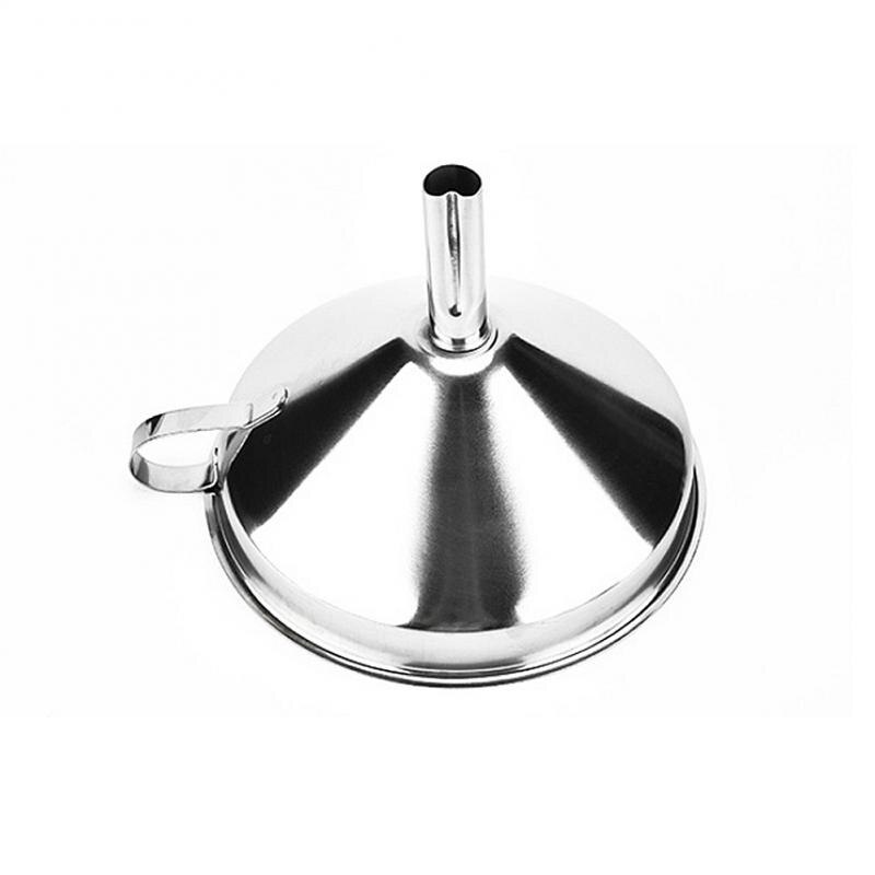 Durable Stainless Steel Funnel Pouring Oil Liquid Decanting Funnel Jam Strainer Easy To Clean Canning Kitchen Tools