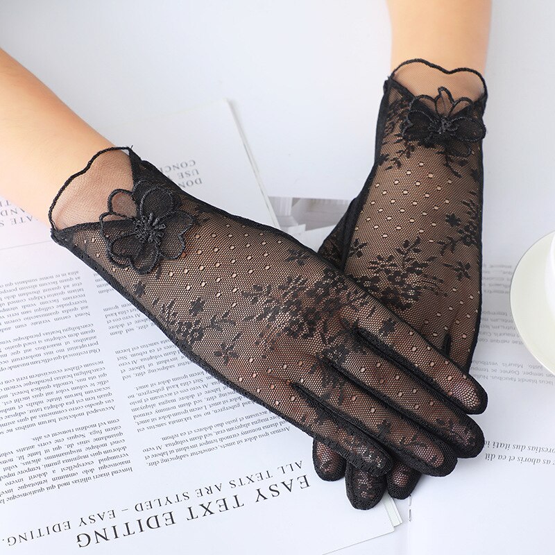 Mesh Breathable Gloves Outdoor UV-proof Riding Screen Show Party Household Summer Sun Protection Bike Cycling Mittens Guantes