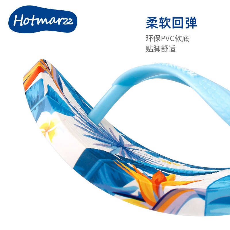 Hotmarzz Tongs Femmes Banane Feuilles Impression Sandales Tongs De