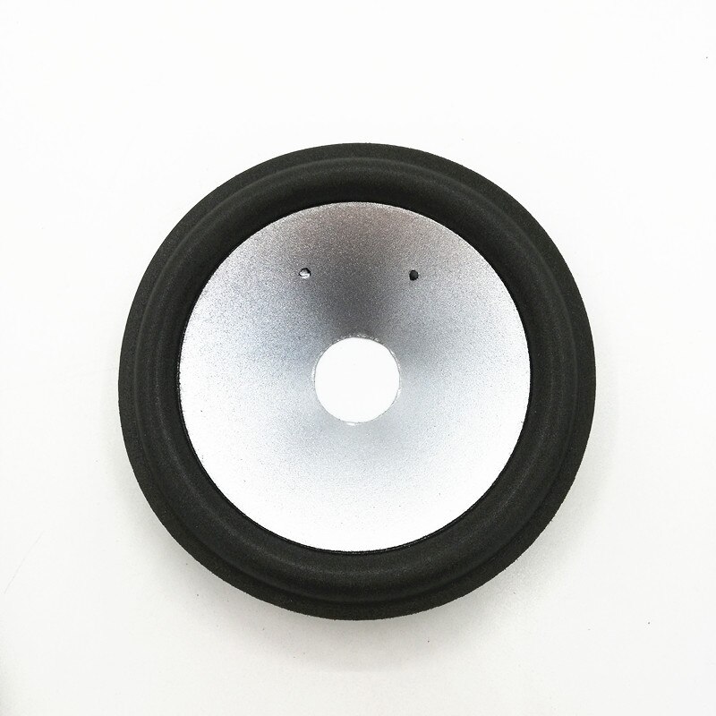 2pcs 4 Inch Coaxial Speaker Silver Coating Paper Injection Cone 20mm Core Foam Side Woofer Paper Cones DIY Repair Accessories