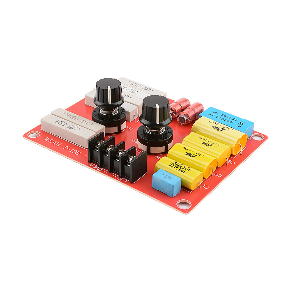 Audio Fever Pure Tweeters Frequency Filter Amplifier 150W Treble Active 2 Way Crossover DIY Speaker Car Sound System: Orange