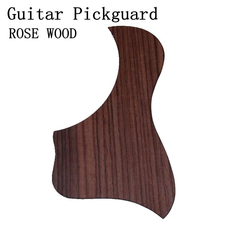 1PC Acoustic Guitar Pickguard Self-adhesive Pick Guard Sticker for Backhand guitar Accessories rose wood ebony: rose wood G0527