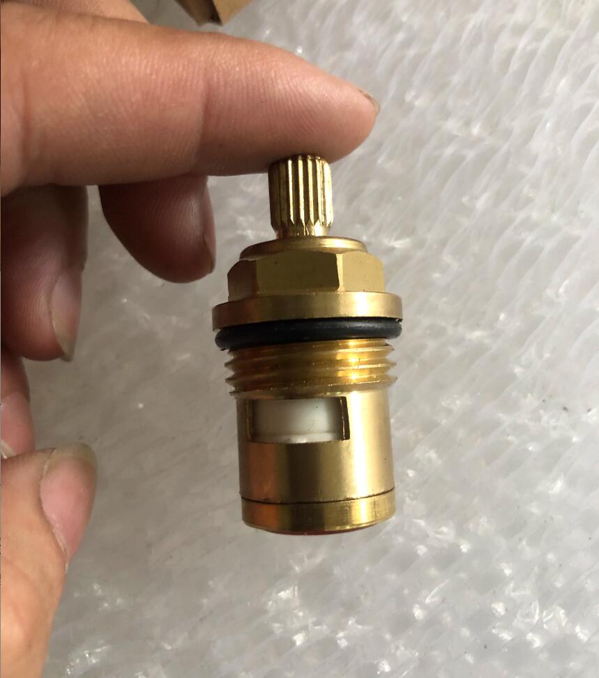 Cartucho de grifo de latón de 43mm y 20 dientes, piezas de grifo, pieza de válvula, válvula de grifo de agua, piezas de reparación de grifo de agua fría o de un solo hilo