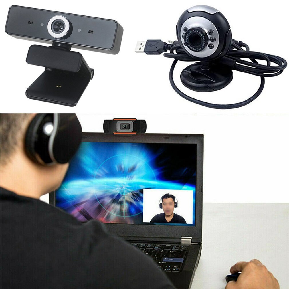 1080P USB2.0 Web Camera HD Camera Web Cam MIC Clip-on for Computer Laptop Web Camera 360 Degree Usb Biuro domowe