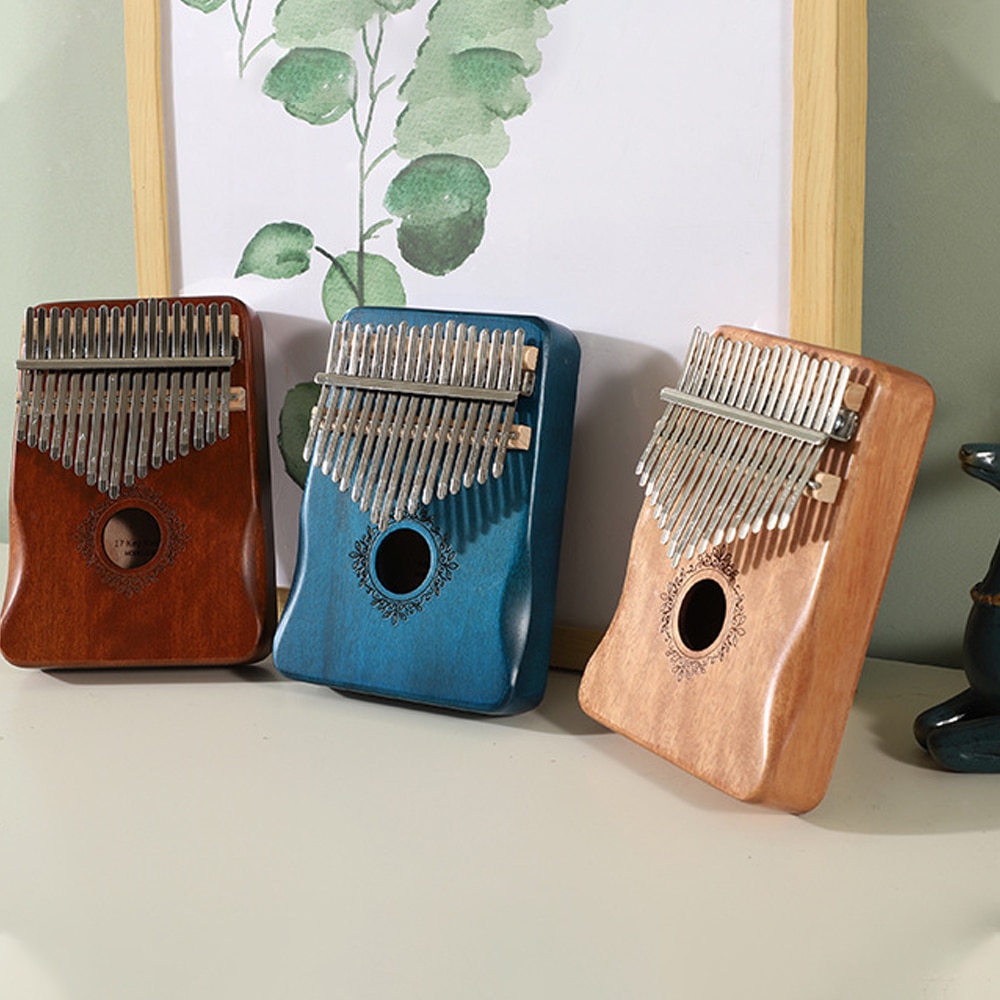 Kalimba de 17 teclas, Piano de pulgar africano, instrumento Musical portátil de madera