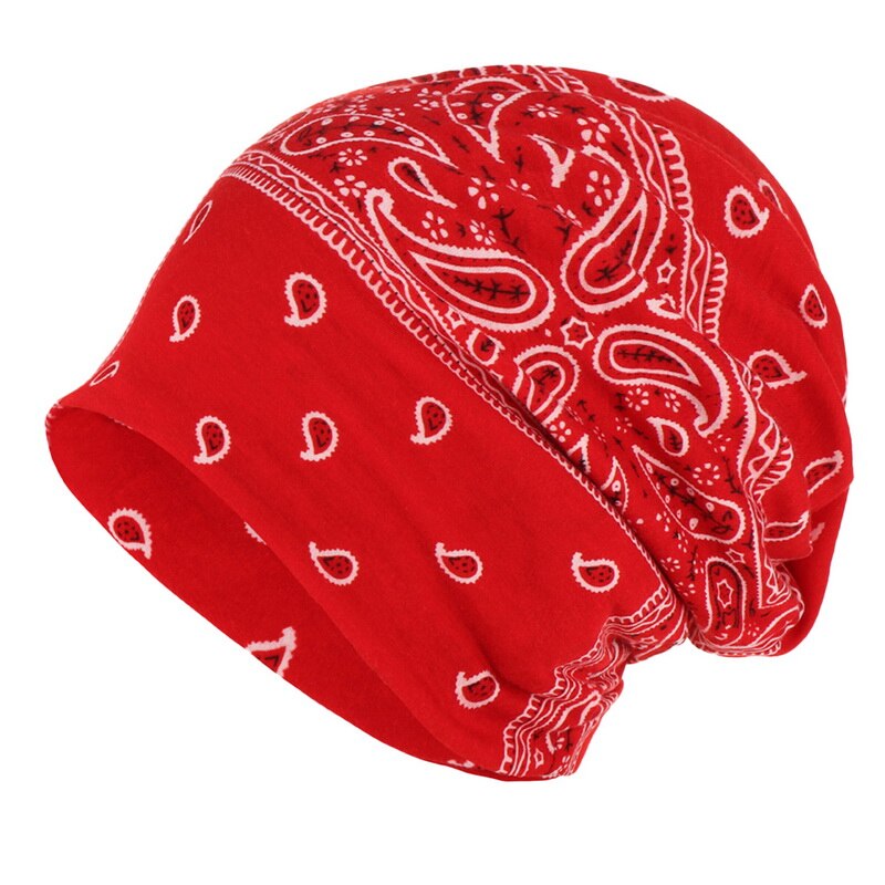 Unisex bomuld blød slouchy beanie hals gamacher elastisk hovedbeklædning 2020 efterår ensfarvet skullies forår afslappet turban hat: Rød