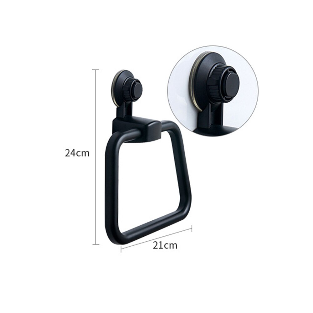 Soporte de toalla para baño, estantes de Vacío fuerte, ventosa, estante de toalla cocina, colgador de toalla montado en la pared, accesorios de baño