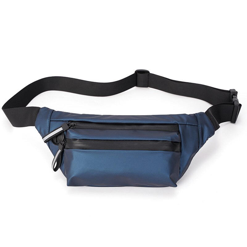 Taille Tasche Frauen Wasserdichte Gürtel Tasche fanny Pack Große Kapazität Crossbody Brust Taschen unisex Hüfte miserabel Tasche: Blau