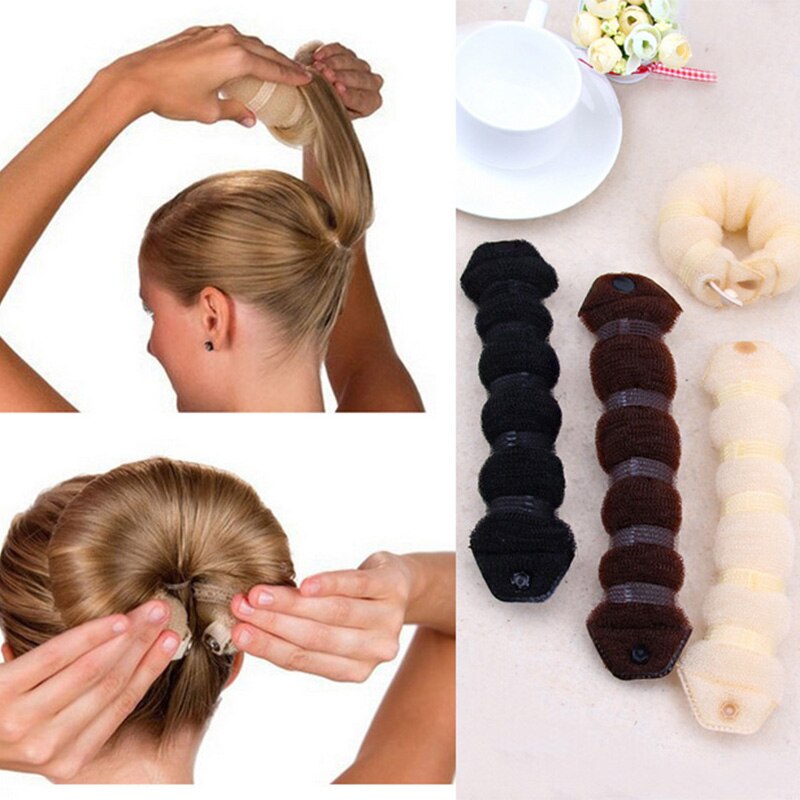 2Pcs/Set Hair Donut Bun Maker Hair Styling Tools Magic Hairband Braiders Hair Styler