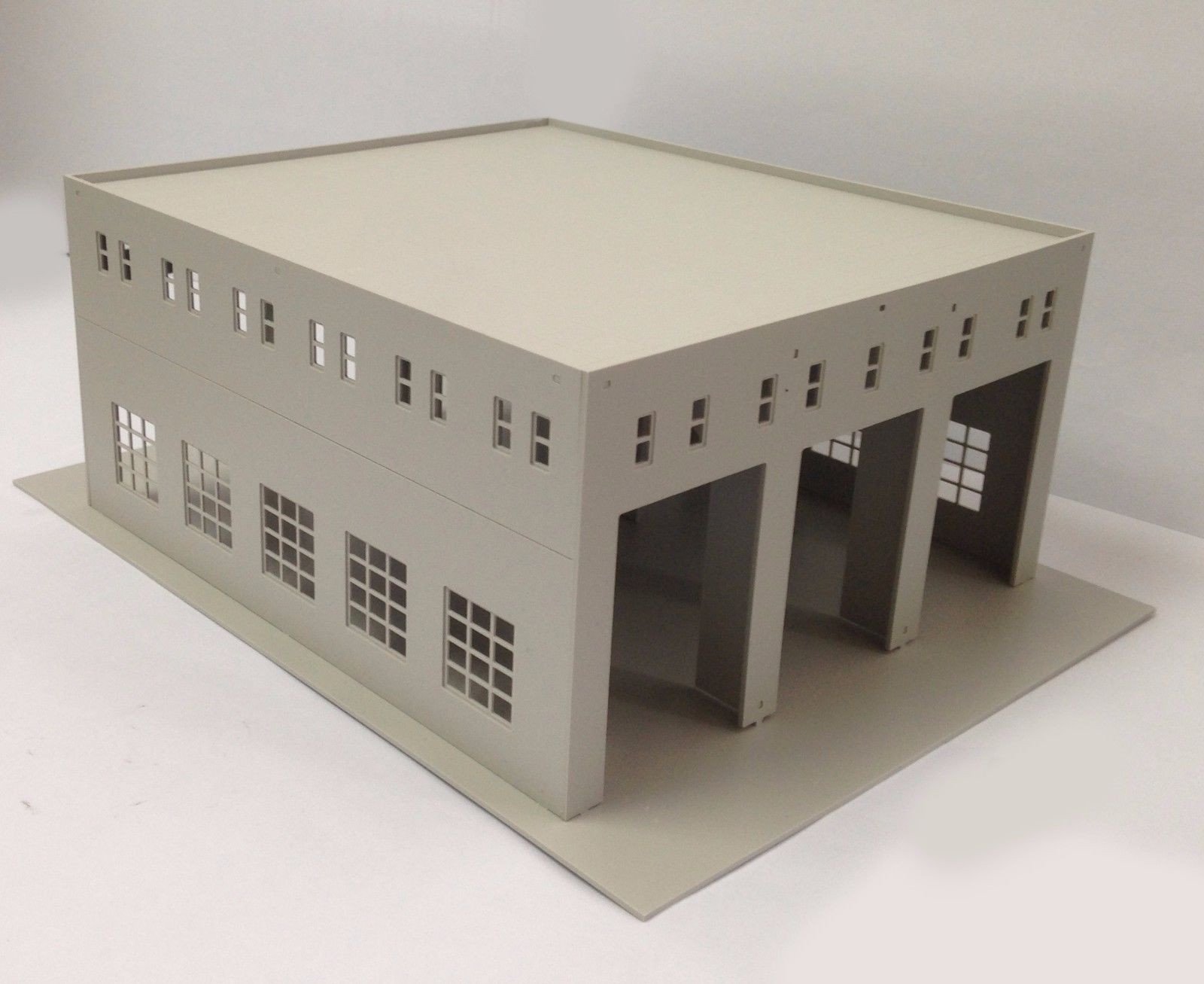 Outland Models Model Train Engine House (3 Stall) HO Scale 1:87 Railway Layout