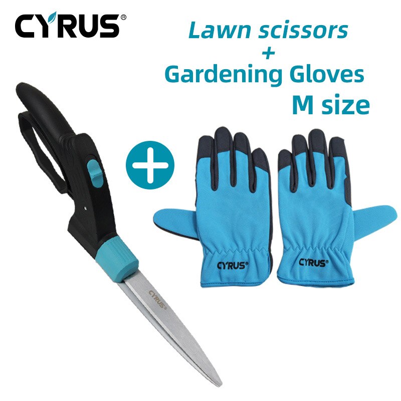 Grass Shears Hedge Shears Gardening Tools Handheld Lawn Trimming Borders Garden Boxwood Bushes 360° Rotate Sharp
