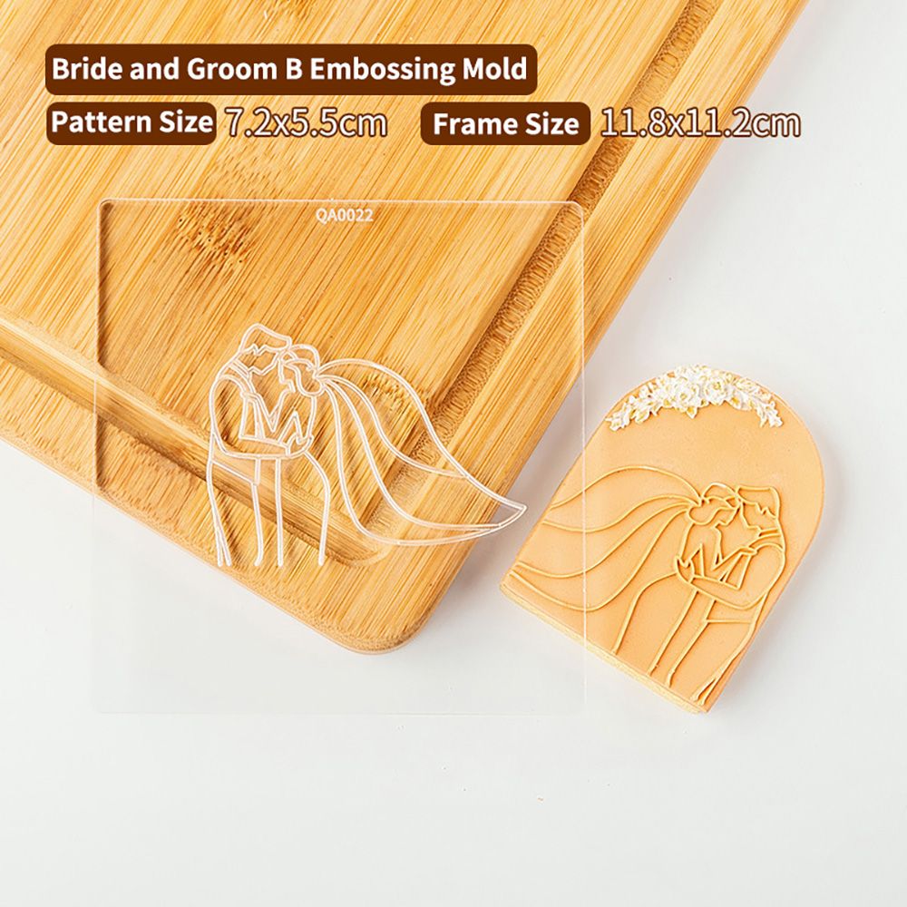 Verktøy for bryllupskakedekorering, kakepresse, stempel, pregemaskin, kjeksutstikker, fondant, sukkerhåndverk, kakeutstikkere, form, kakeform: Mørk grå