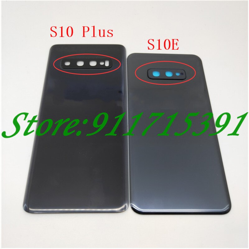Samsung galaxy  s10e s10 s10 plus lasi akun takakannen luukun kotelon vaihtokorjausosat + kameran linssin kehys