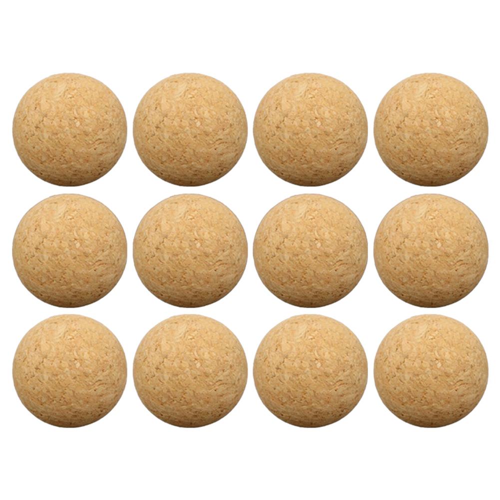 6/12 Pcs 36 Mm Natuurlijke Houten Tafel Voetbal Voetbal Bal Tafel Voetbal Accessoires Houten Voetbal Desktop Voetbal: 12pcs