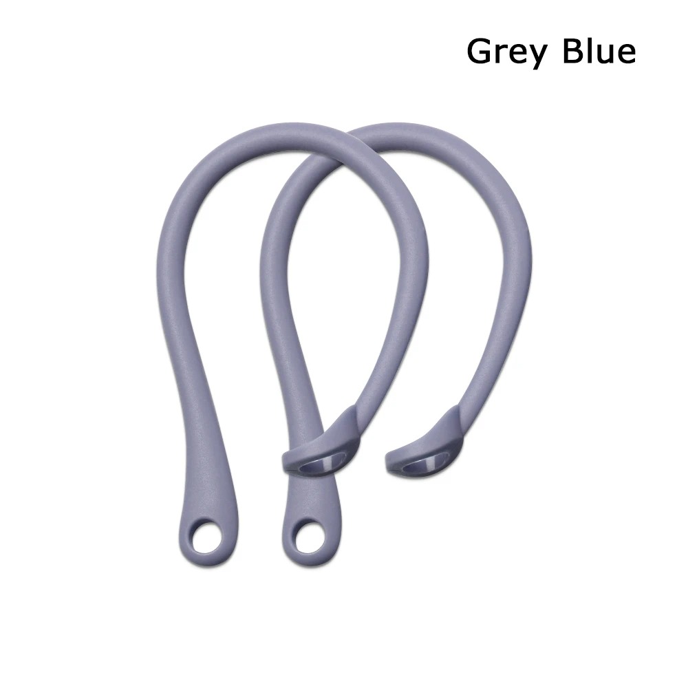 Almohadillas de silicona antipérdida para Apple AirPods 1, 2, 3 Pro, ganchos para las orejas, almohadillas para los oídos, accesorios inalámbricos con soporte para auriculares Bluetooth: Azul cielo