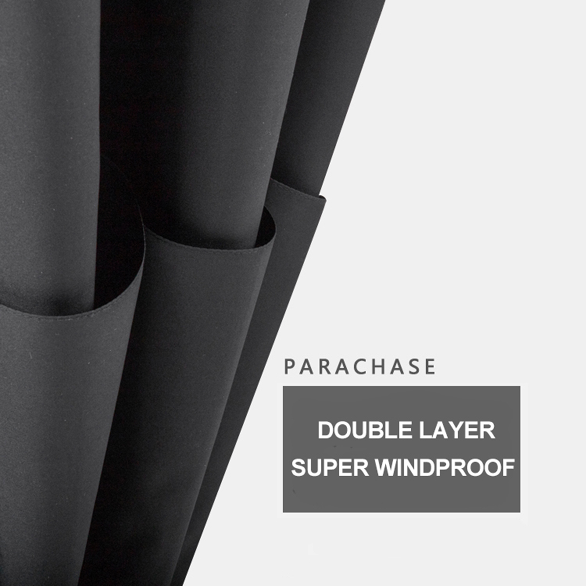 Parachase 135cm Long Handle Umbrella Rain Women Large Wooden Handle Clear Umbrella Windproof Double Layer Paraguas