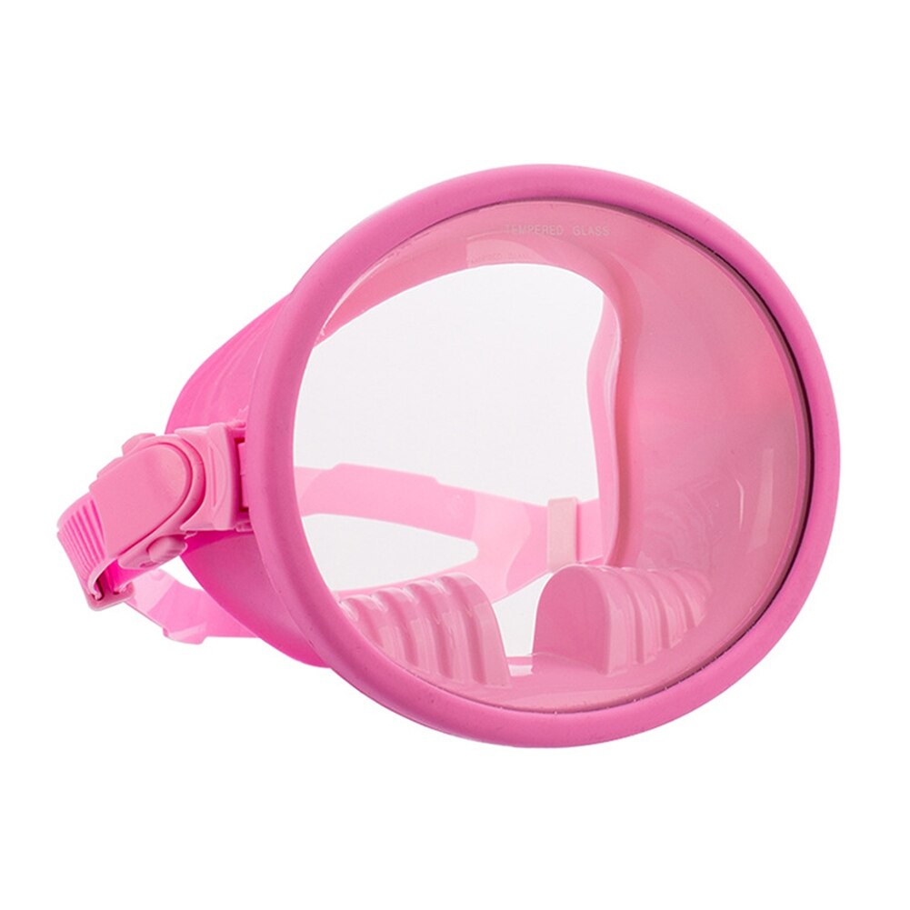 1PC Snorkeling Full Solid Diving Masks Anti Leak Full Snorkel Set 180 Panoramic View Classic Round Scuba: Pink