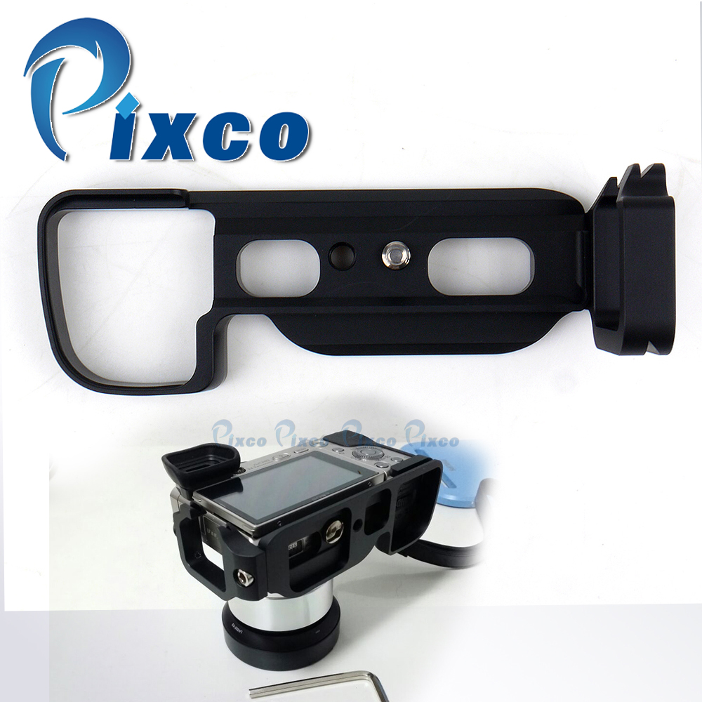 Pixco Camera batterij Grip, Quick Release Verticale L Plate Bracket Metal Externe Hand Grip, pak Voor sony ILCE-6000 A6000