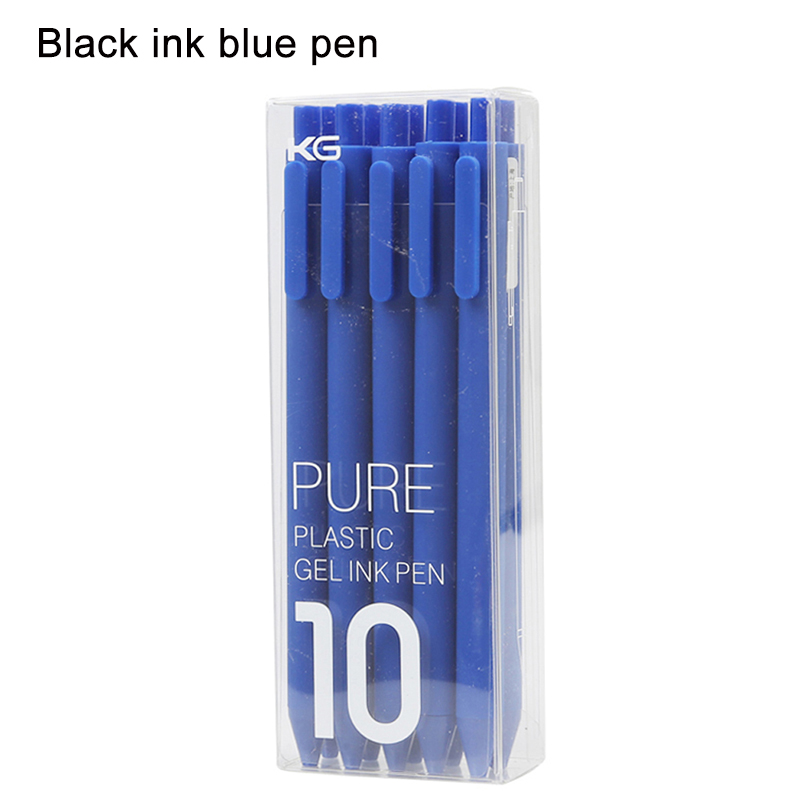 Kaco gelstifte-einstellen mit schwarzer und farbiger tinte, einziehbar, für freundlicher und erwachsene zum malen, 0.5mm extrafeine spitzen, niedliches schreibwarenset: Blau